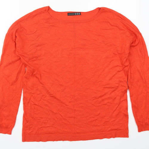 Atmosphere Womens Red Round Neck  Viscose Pullover Jumper Size 14