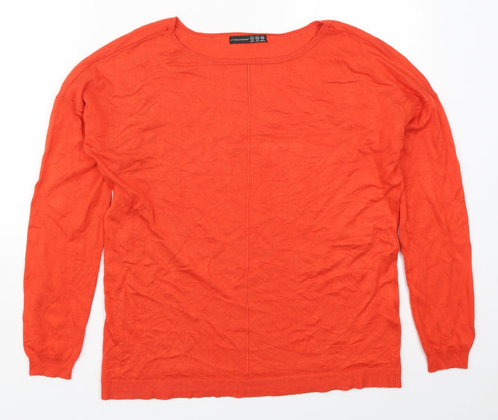 Atmosphere Womens Red Round Neck  Viscose Pullover Jumper Size 14