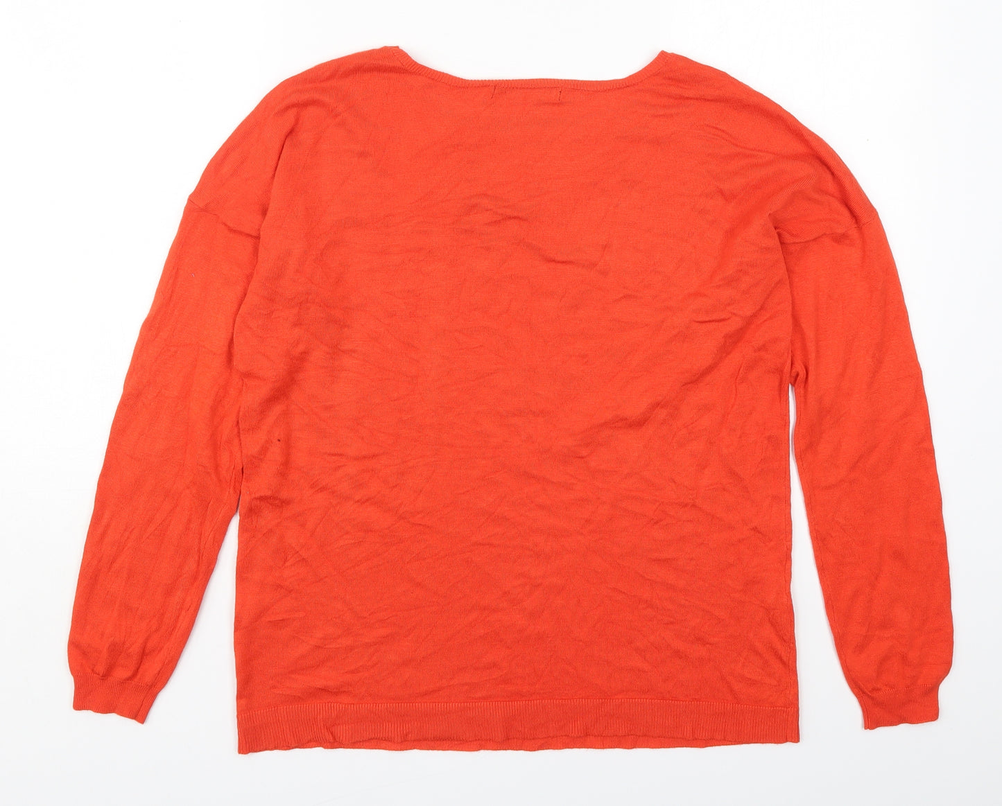 Atmosphere Womens Red Round Neck  Viscose Pullover Jumper Size 14