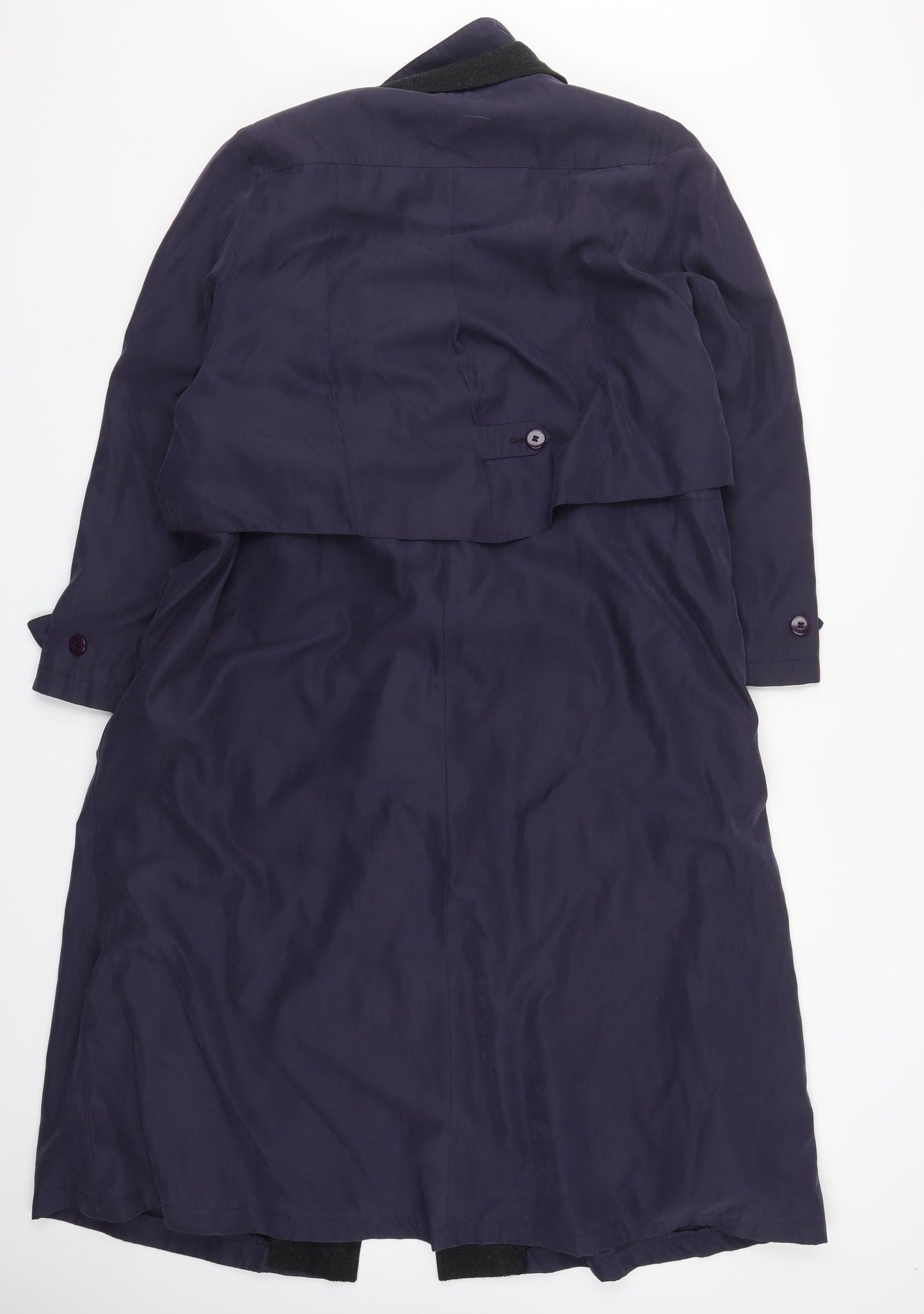 Under Wraps Womens Blue   Overcoat Coat Size 12  Button