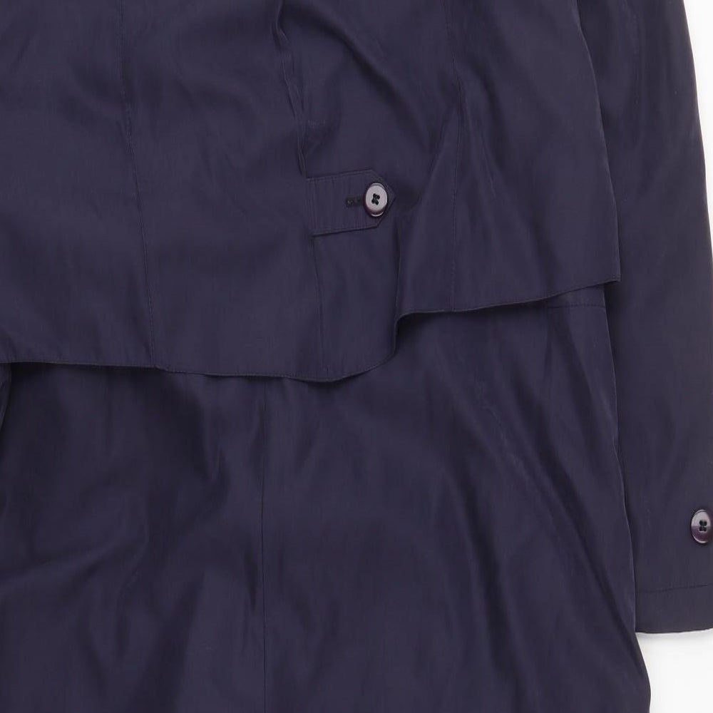 Under Wraps Womens Blue   Overcoat Coat Size 12  Button