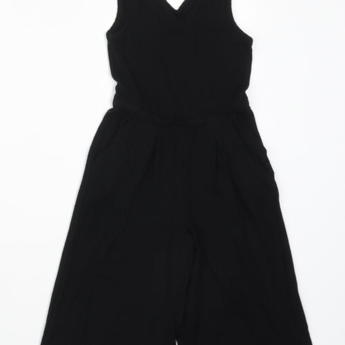 RESERVED Girls Black  Viscose Jumpsuit One-Piece Size 5 Years  Pullover