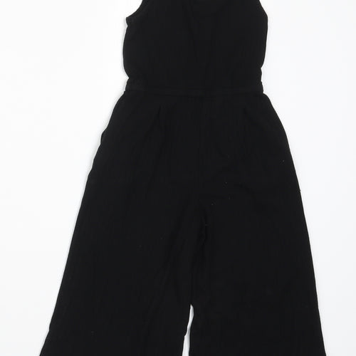 RESERVED Girls Black  Viscose Jumpsuit One-Piece Size 5 Years  Pullover