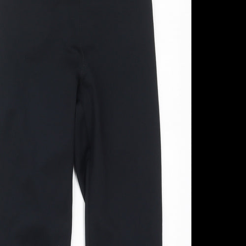 F&F Womens Black  Polyester Cropped Leggings Size 6 L18 in Regular