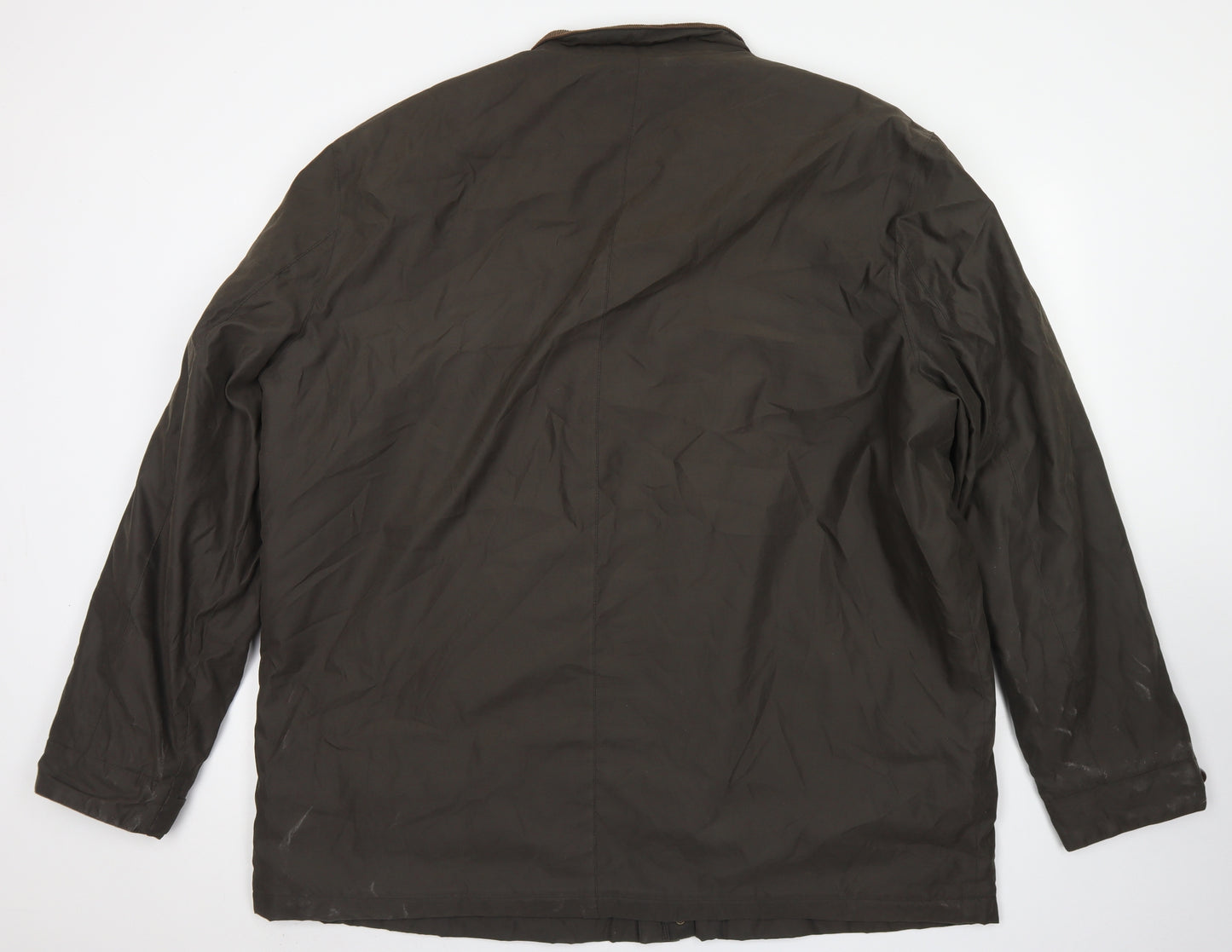 M&S Man Mens Green   Pea Coat Coat Size 3XL  Zip