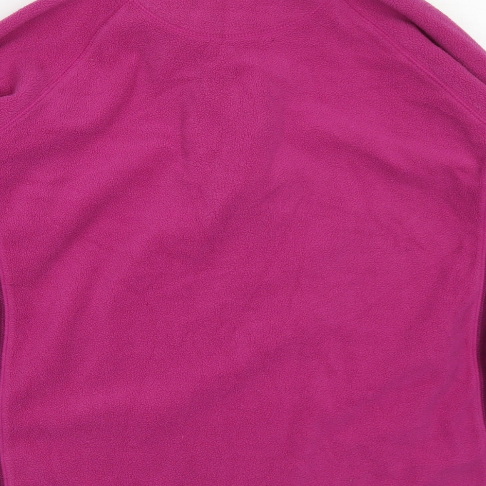 Mountain Life Womens Purple Colourblock Polyester Pullover Sweatshirt Size 12  Zip