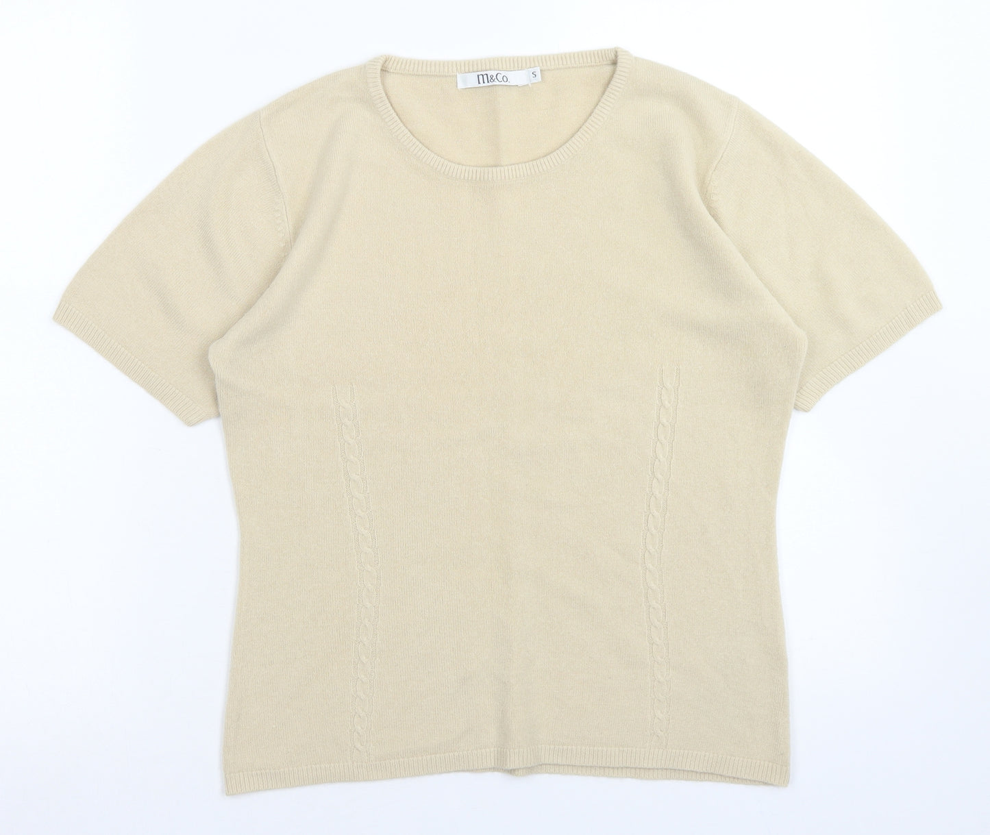 Mackays Womens Brown Crew Neck  Acrylic Pullover Jumper Size S