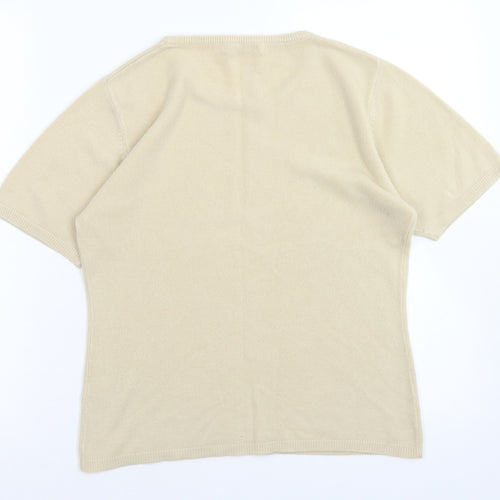 Mackays Womens Brown Crew Neck  Acrylic Pullover Jumper Size S