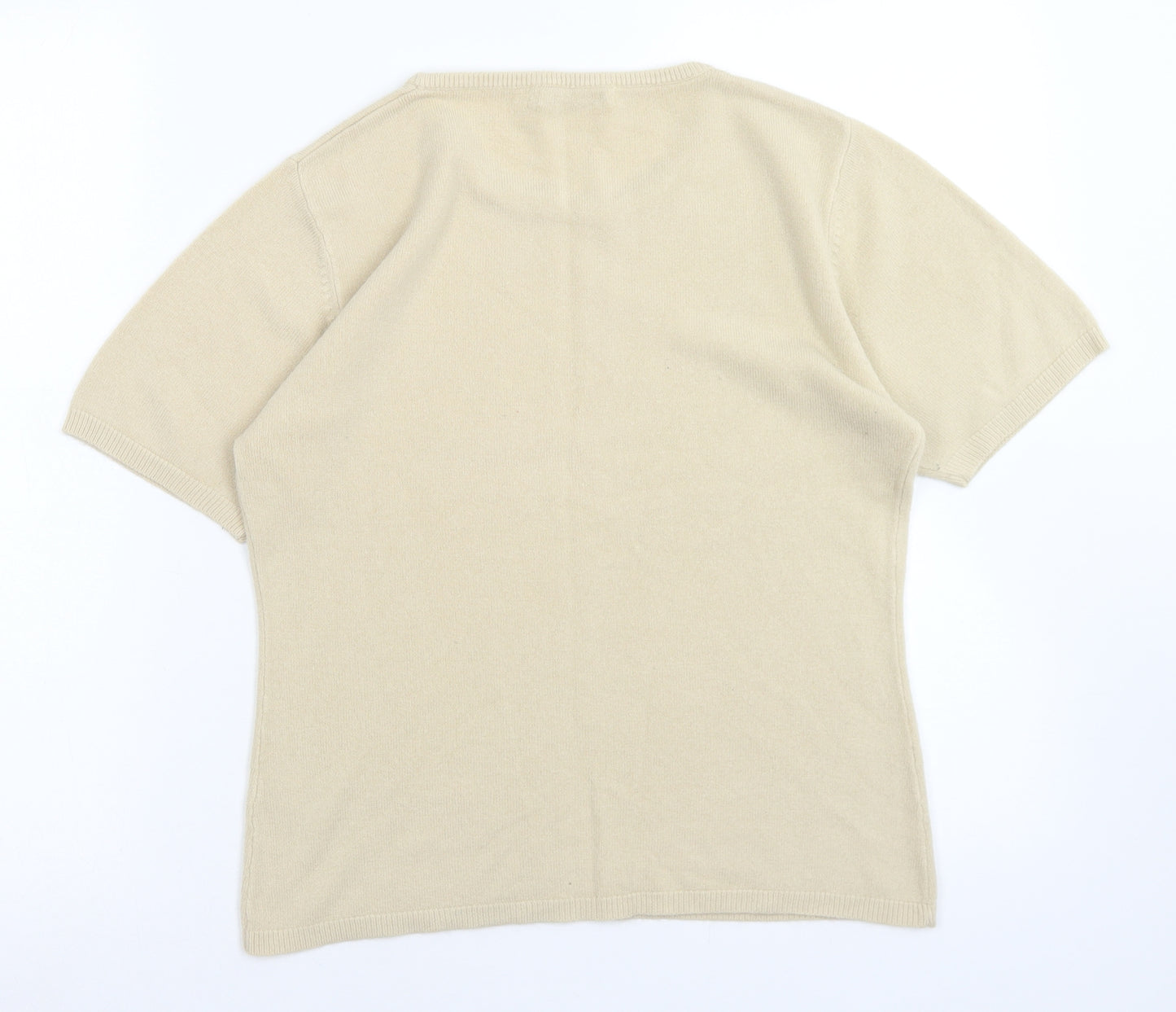 Mackays Womens Brown Crew Neck  Acrylic Pullover Jumper Size S