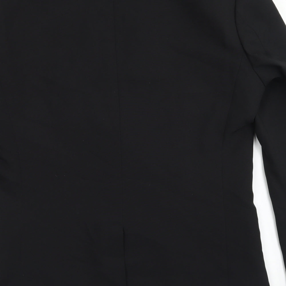 George Mens Black  Polyester Jacket Blazer Size 36