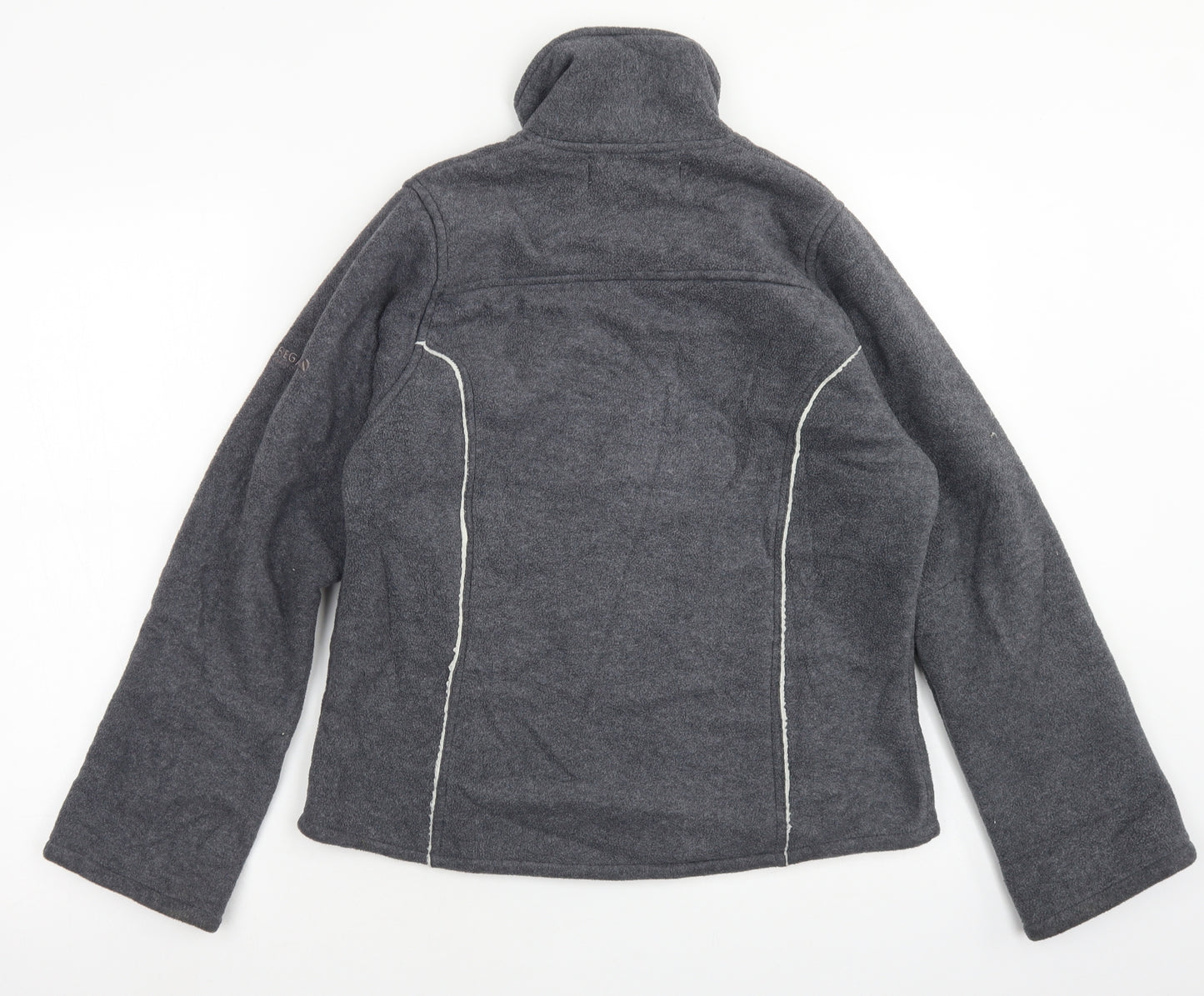 Regatta Womens Grey  Polyester Full Zip Sweatshirt Size 12  Zip