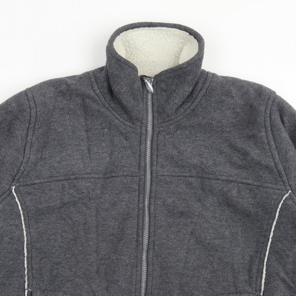 Regatta Womens Grey  Polyester Full Zip Sweatshirt Size 12  Zip