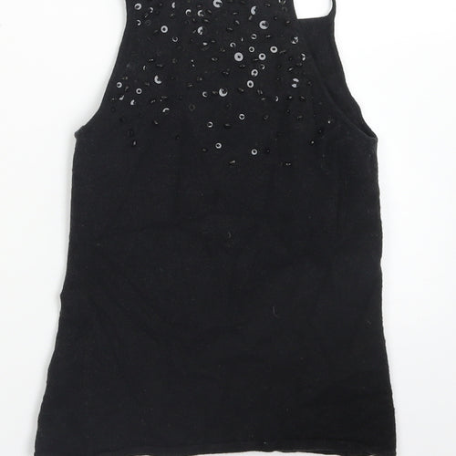 Fenn Wright Manson Womens Grey  Wool Cropped Tank Size S Square Neck