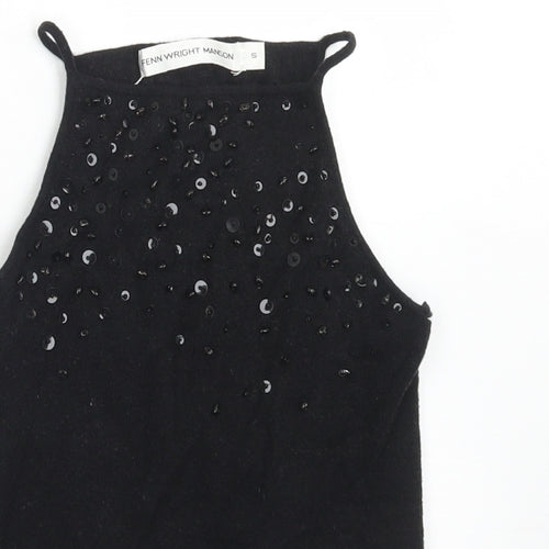 Fenn Wright Manson Womens Grey  Wool Cropped Tank Size S Square Neck