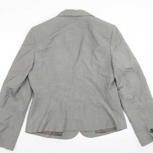 George Womens Grey  Polyester Jacket Blazer Size 14