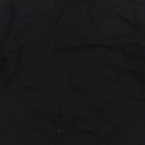 Precis Womens Black Crew Neck  Viscose Pullover Jumper Size S