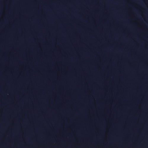 F&F Womens Blue V-Neck  Polyester Pullover Jumper Size 18