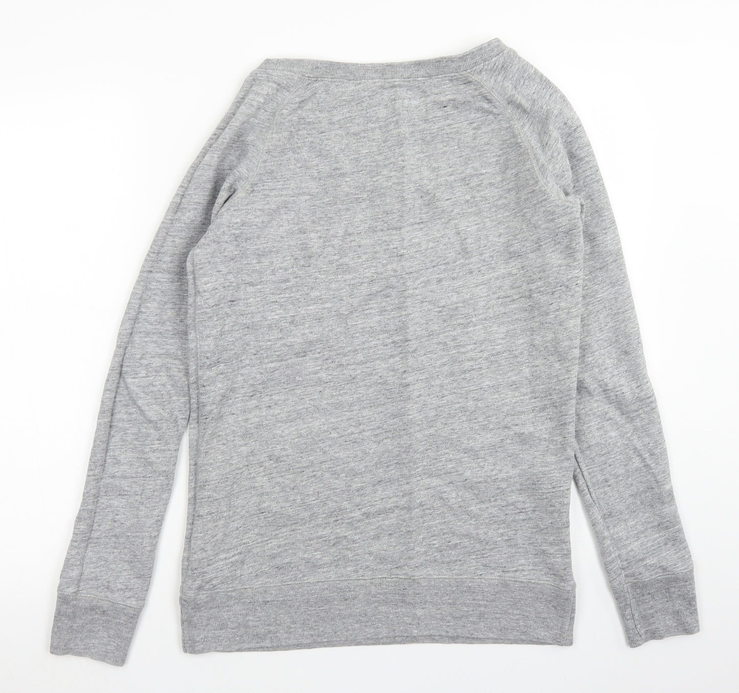 Jack Wills Womens Grey  Cotton Pullover Sweatshirt Size 8