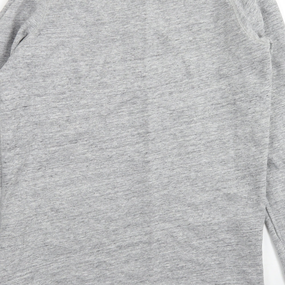 Jack Wills Womens Grey  Cotton Pullover Sweatshirt Size 8