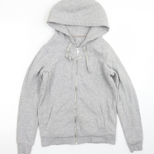 NEXT Womens Grey  Cotton Full Zip Hoodie Size XS  Zip