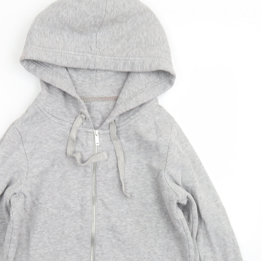 NEXT Womens Grey  Cotton Full Zip Hoodie Size XS  Zip
