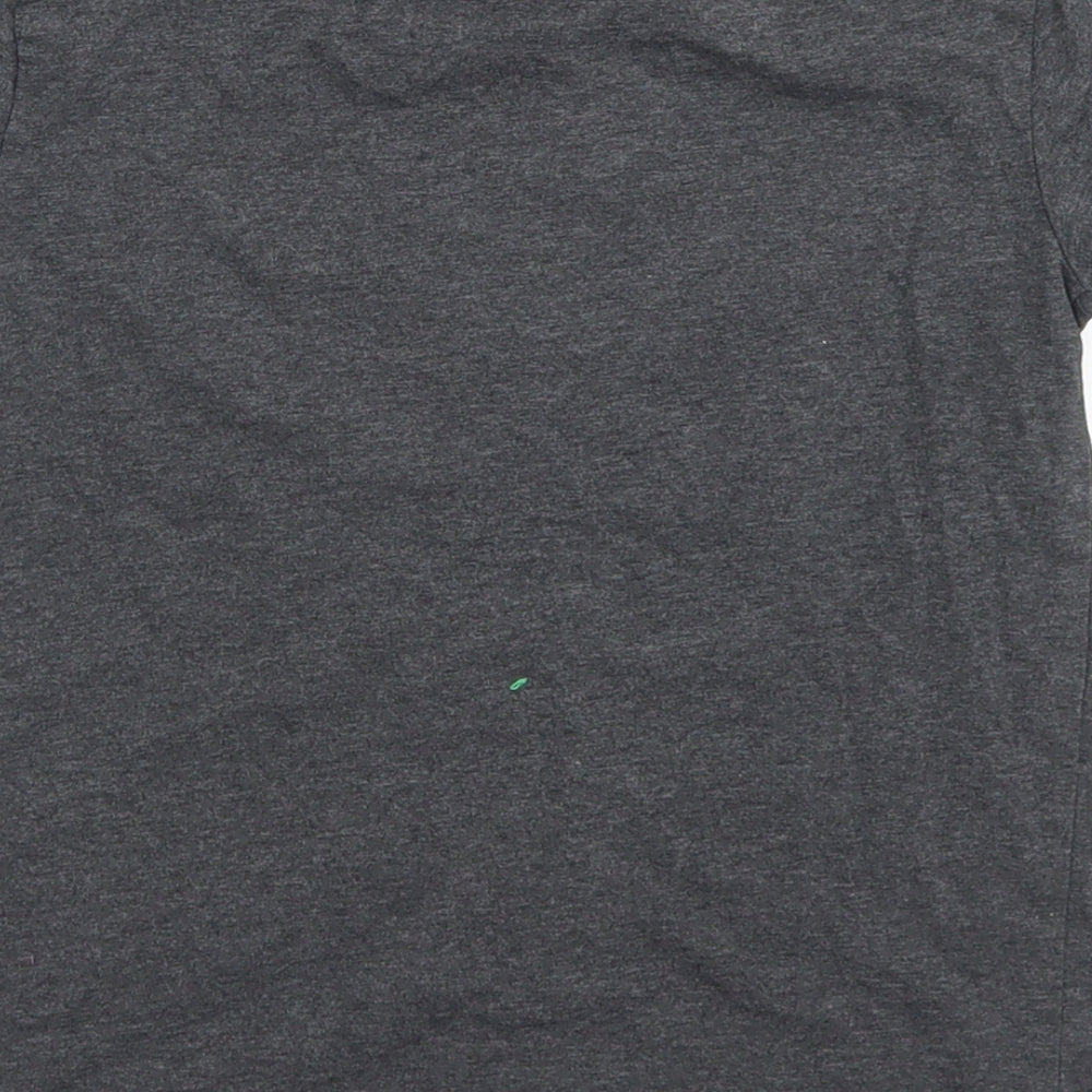NEXT Boys Grey  Cotton Basic T-Shirt Size 5 Years Crew Neck  - Justice League, Reversible sequins
