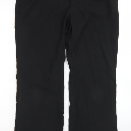 NEXT Womens Black  Polyester Dress Pants Trousers Size 14 L28 in Regular Hook & Eye
