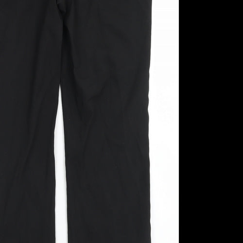NEXT Womens Black  Polyester Dress Pants Trousers Size 14 L28 in Regular Hook & Eye