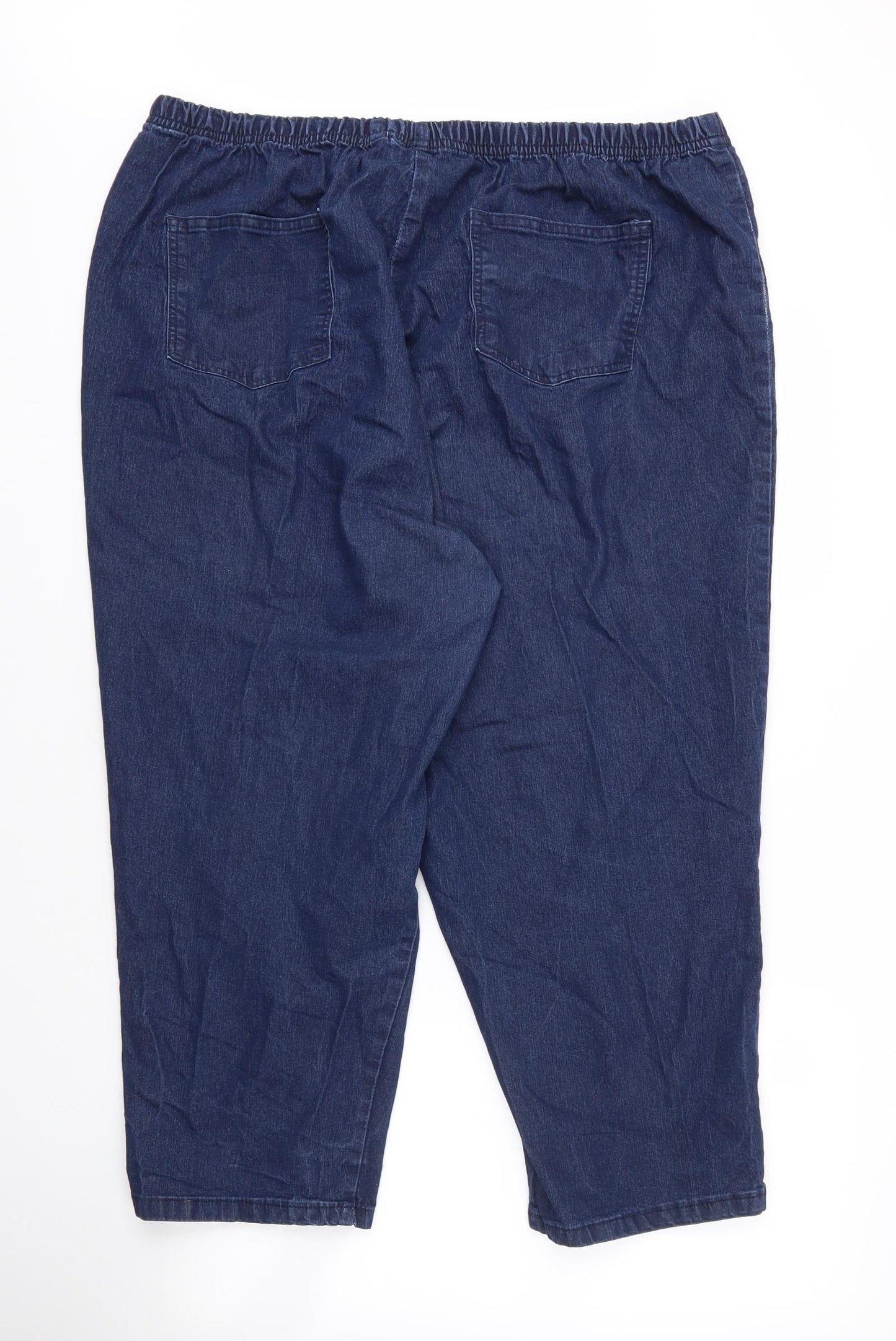 Anthology Womens Blue  Cotton Capri Jeans Size 28 L21 in Regular