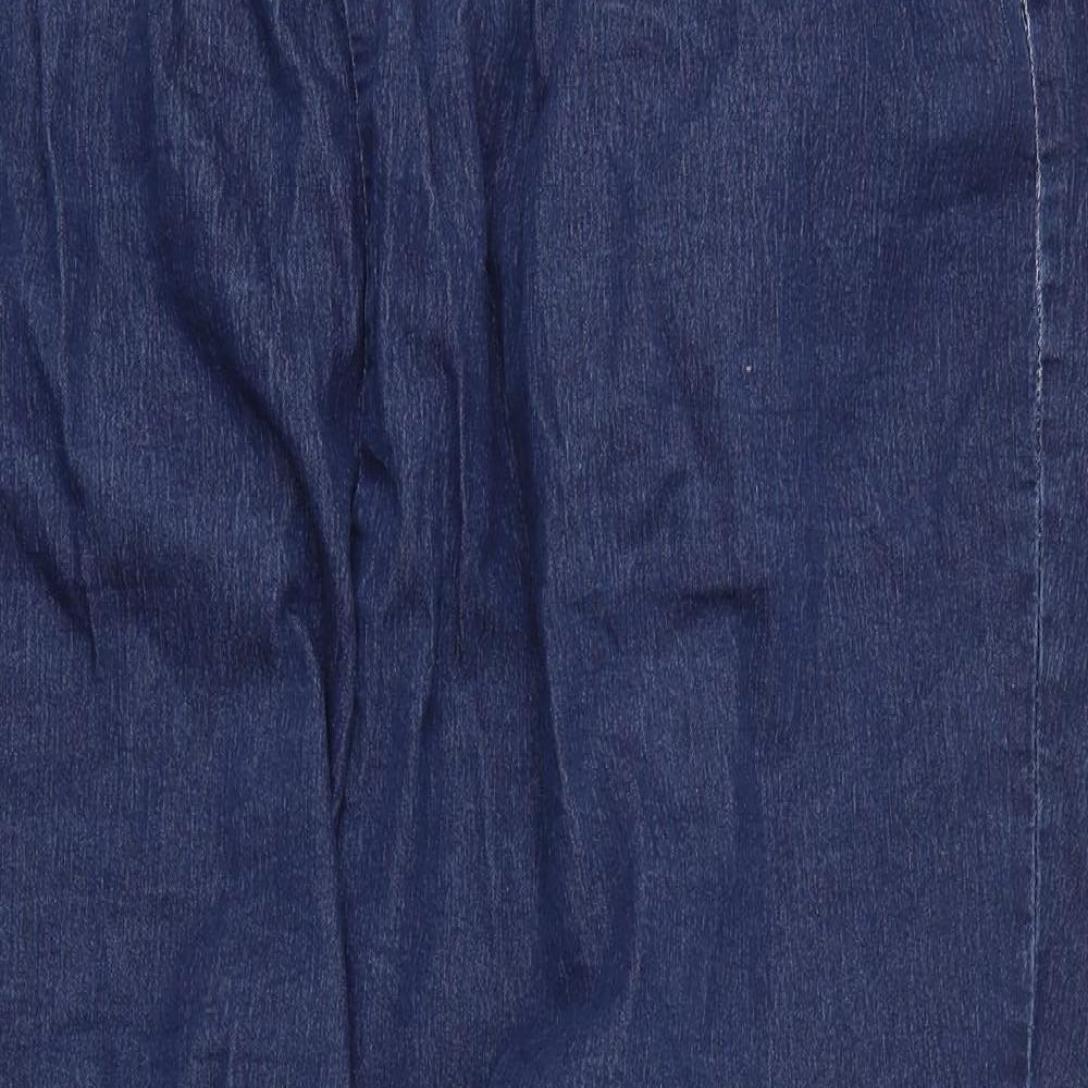 Anthology Womens Blue  Cotton Capri Jeans Size 28 L21 in Regular