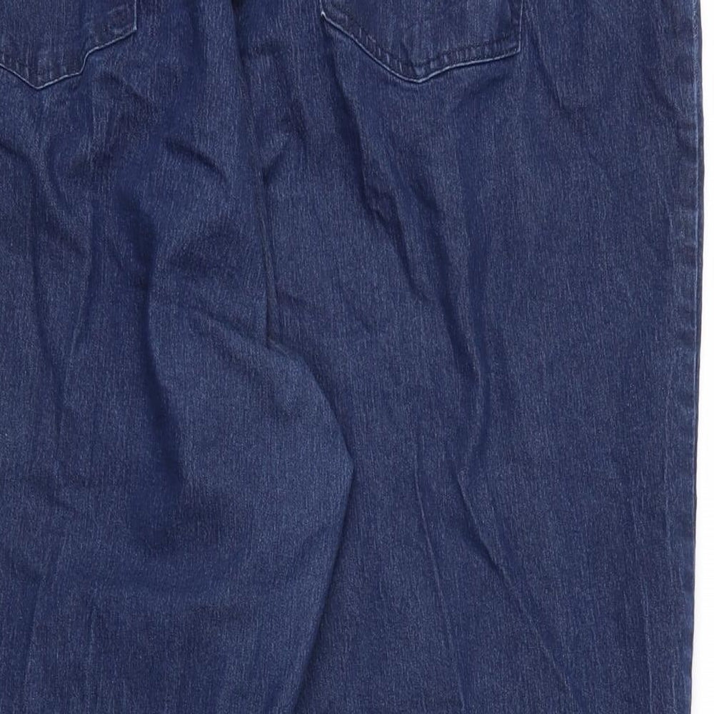 Anthology Womens Blue  Cotton Capri Jeans Size 28 L21 in Regular