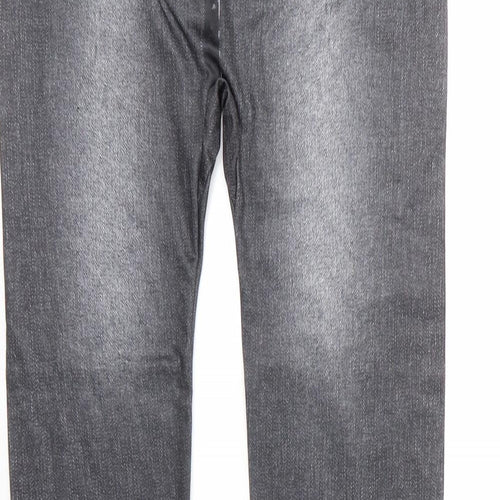 Jegging Womens Grey  Polyester Carrot Leggings Size 2XL L29 in