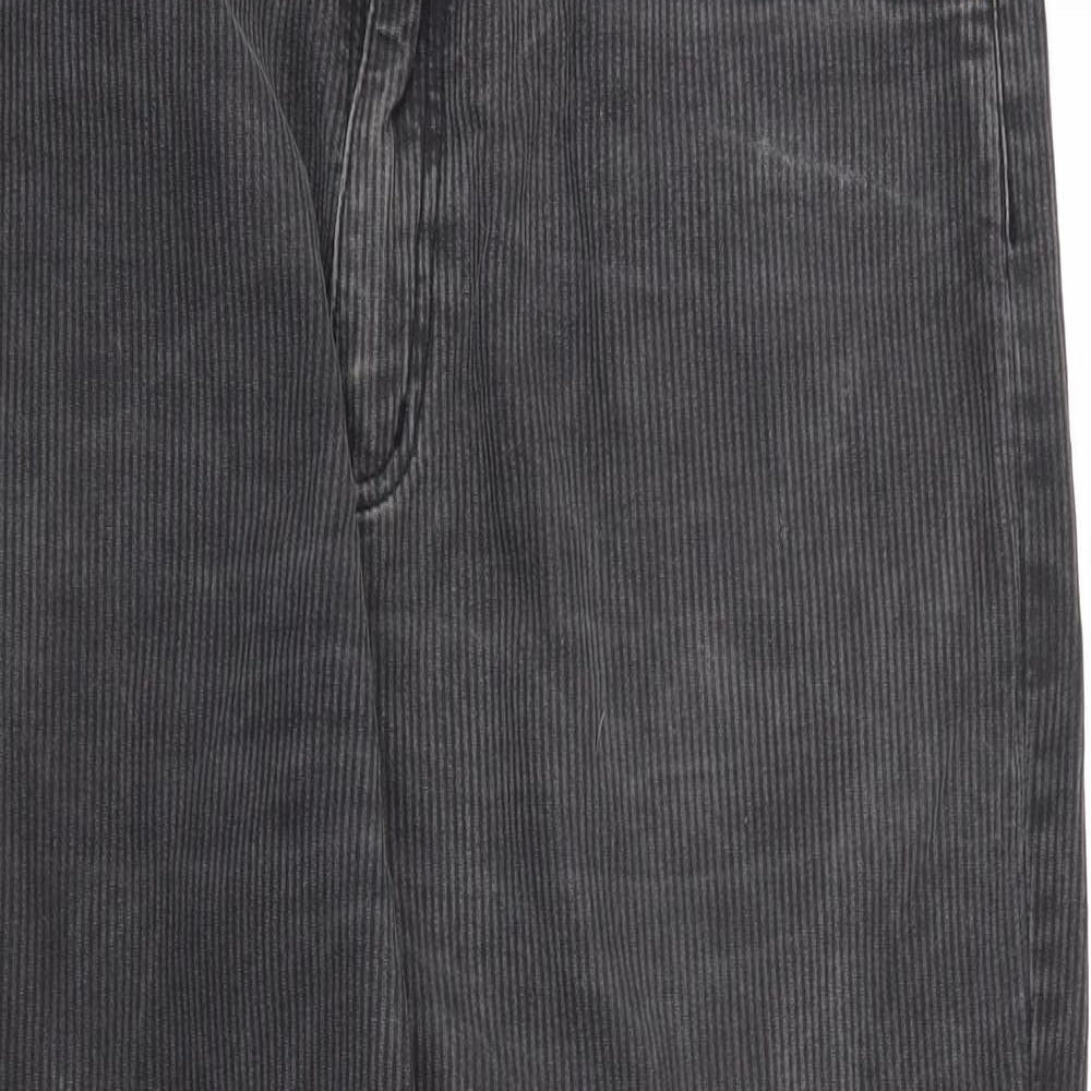 Armando Mens Grey  Cotton Straight Jeans Size 32 in L32 in Regular Zip