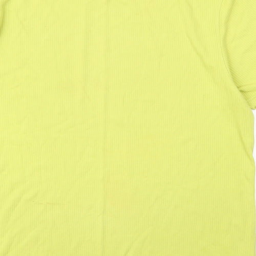 Zantos Mens Green  Cotton  T-Shirt Size XL Round Neck