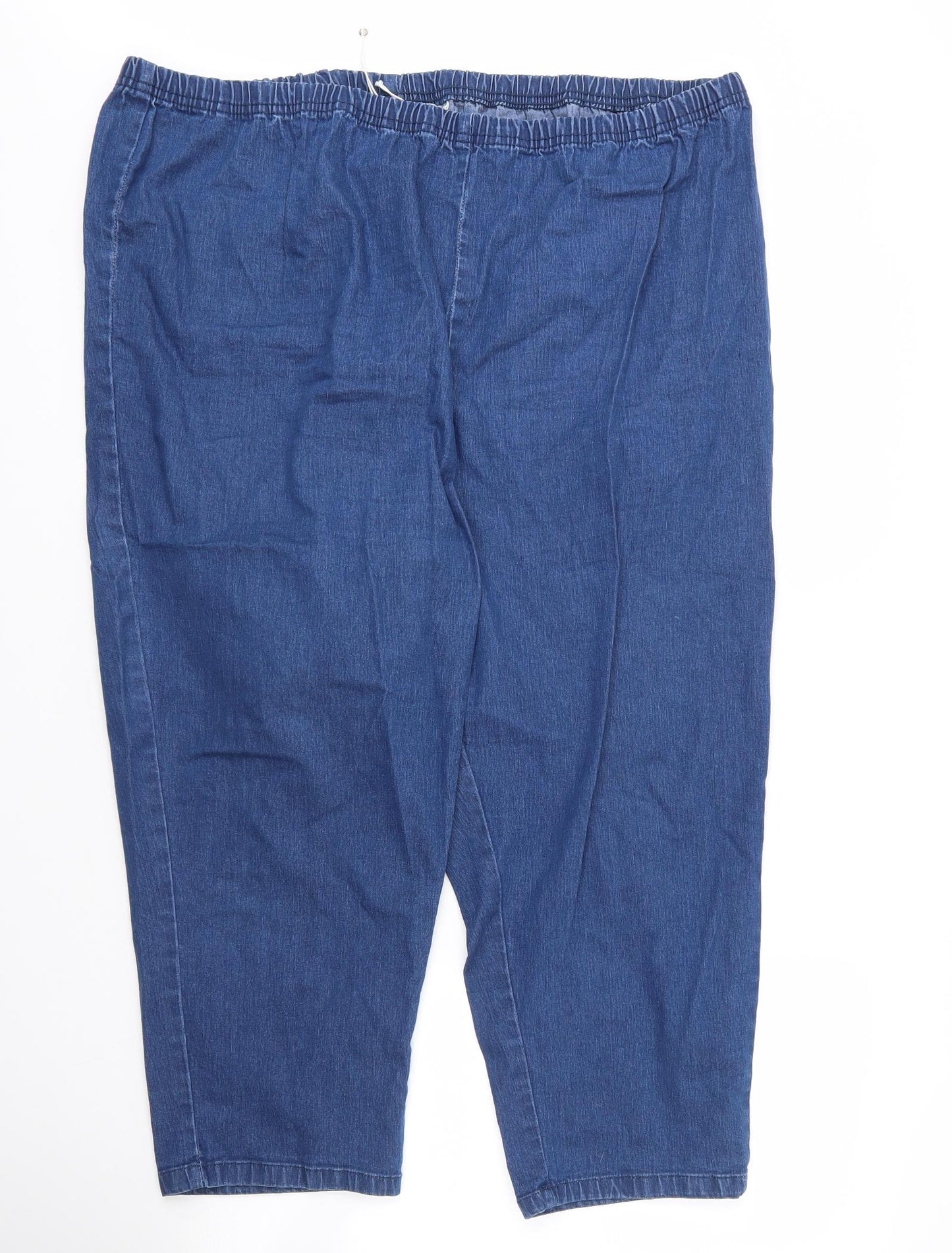 Anthology Womens Blue  Cotton Capri Jeans Size 28 L23 in Regular