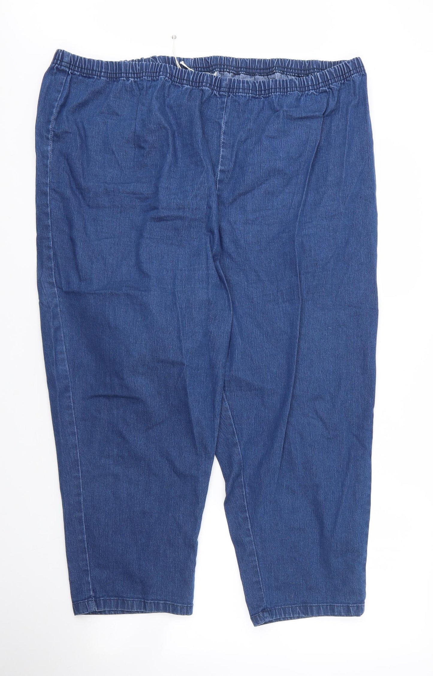 Anthology Womens Blue  Cotton Capri Jeans Size 28 L23 in Regular