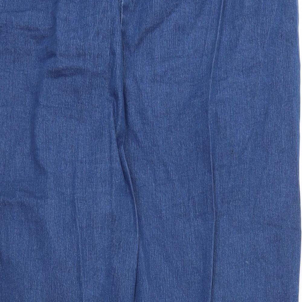 Anthology Womens Blue  Cotton Capri Jeans Size 28 L23 in Regular