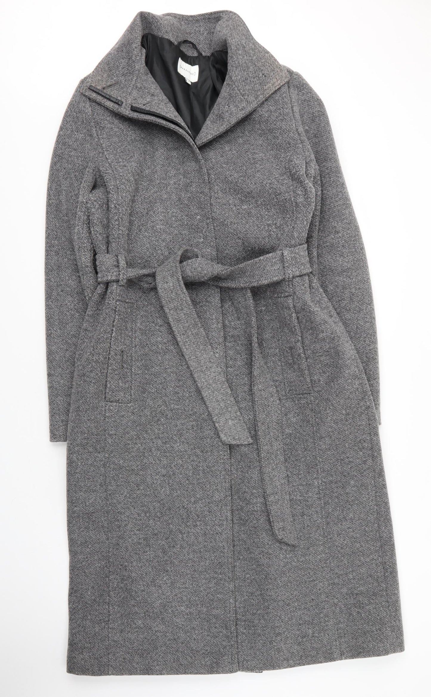 Warehouse Womens Grey   Overcoat Coat Size 14  Button