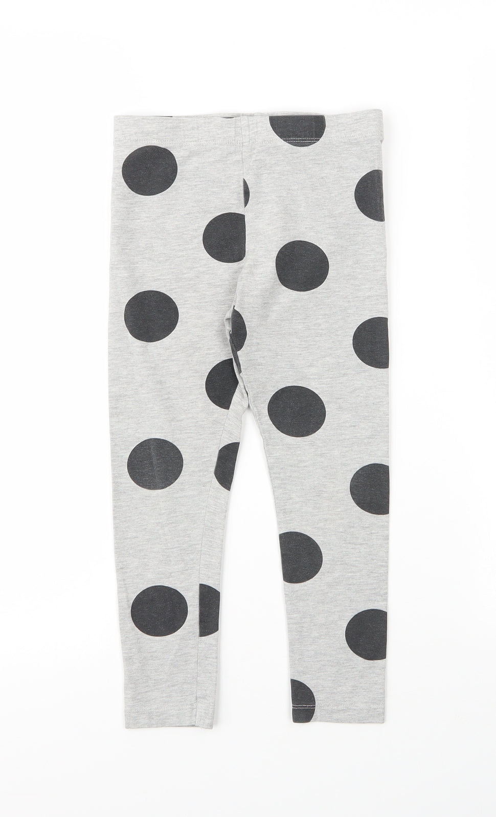 NEXT Girls Grey Polka Dot Cotton Capri Pyjama Set Size 7 Years