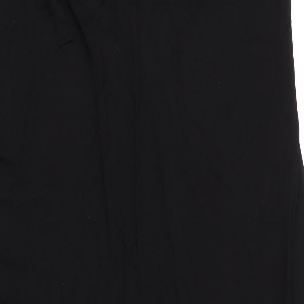 Boohoo Womens Black  Viscose Maxi  Size 28  Roll Neck