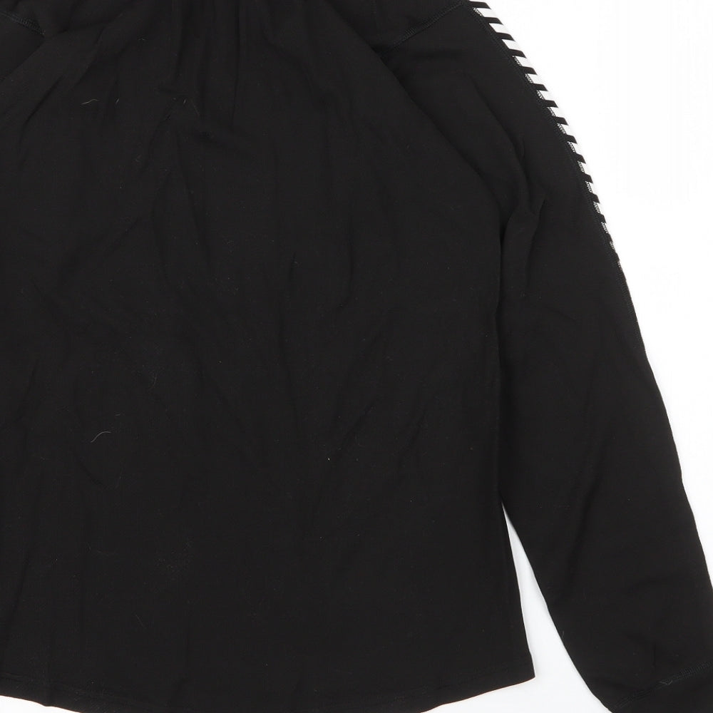 Helly Hansen Womens Black  Polypropylene Basic T-Shirt Size M Round Neck