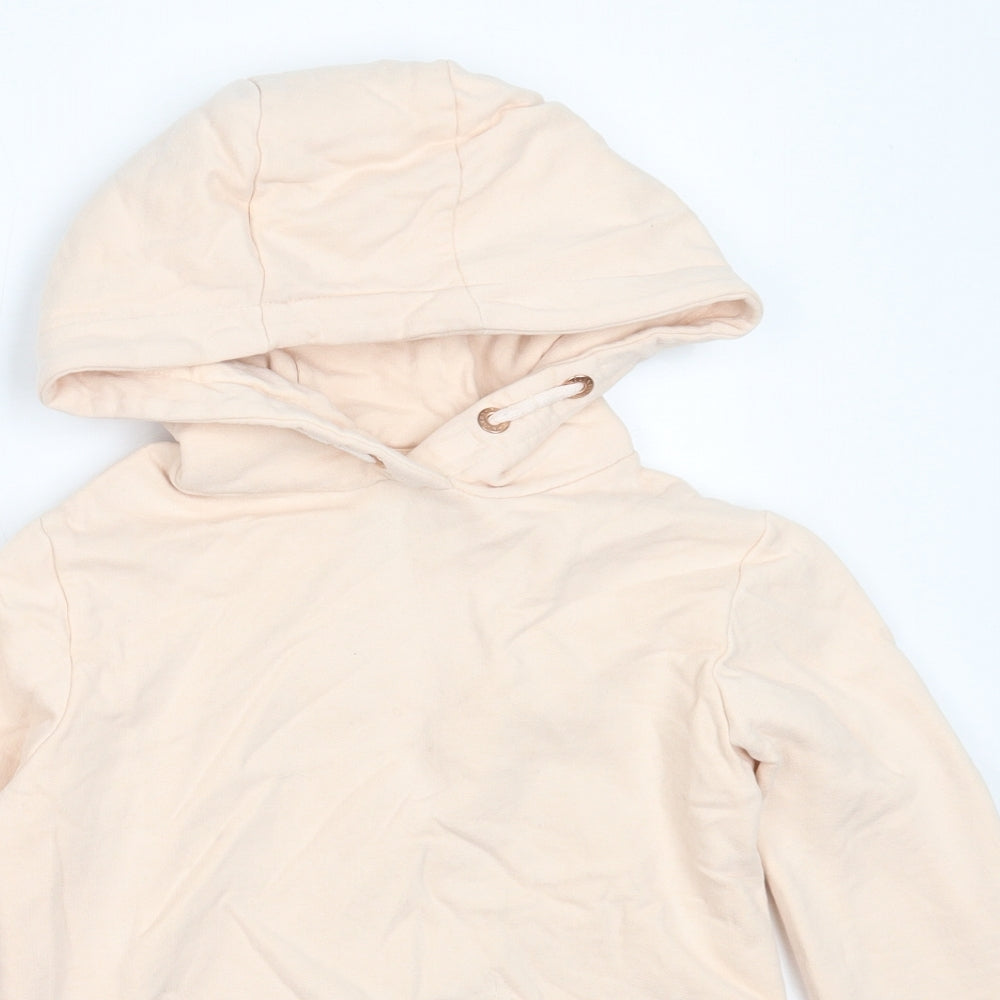 Firetrap Girls Beige  Cotton Pullover Hoodie Size 9-10 Years
