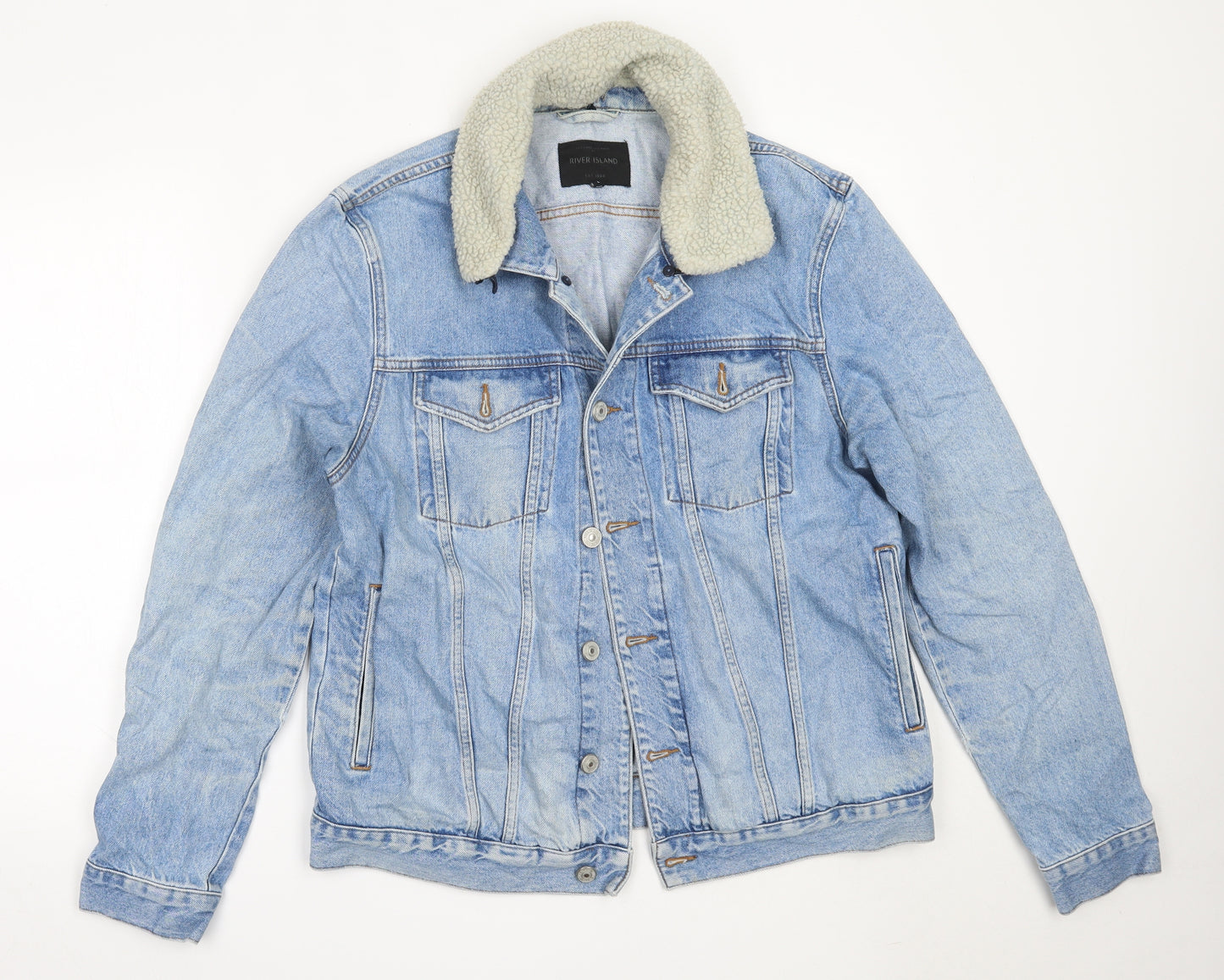 River Island Mens Blue   Jacket  Size L