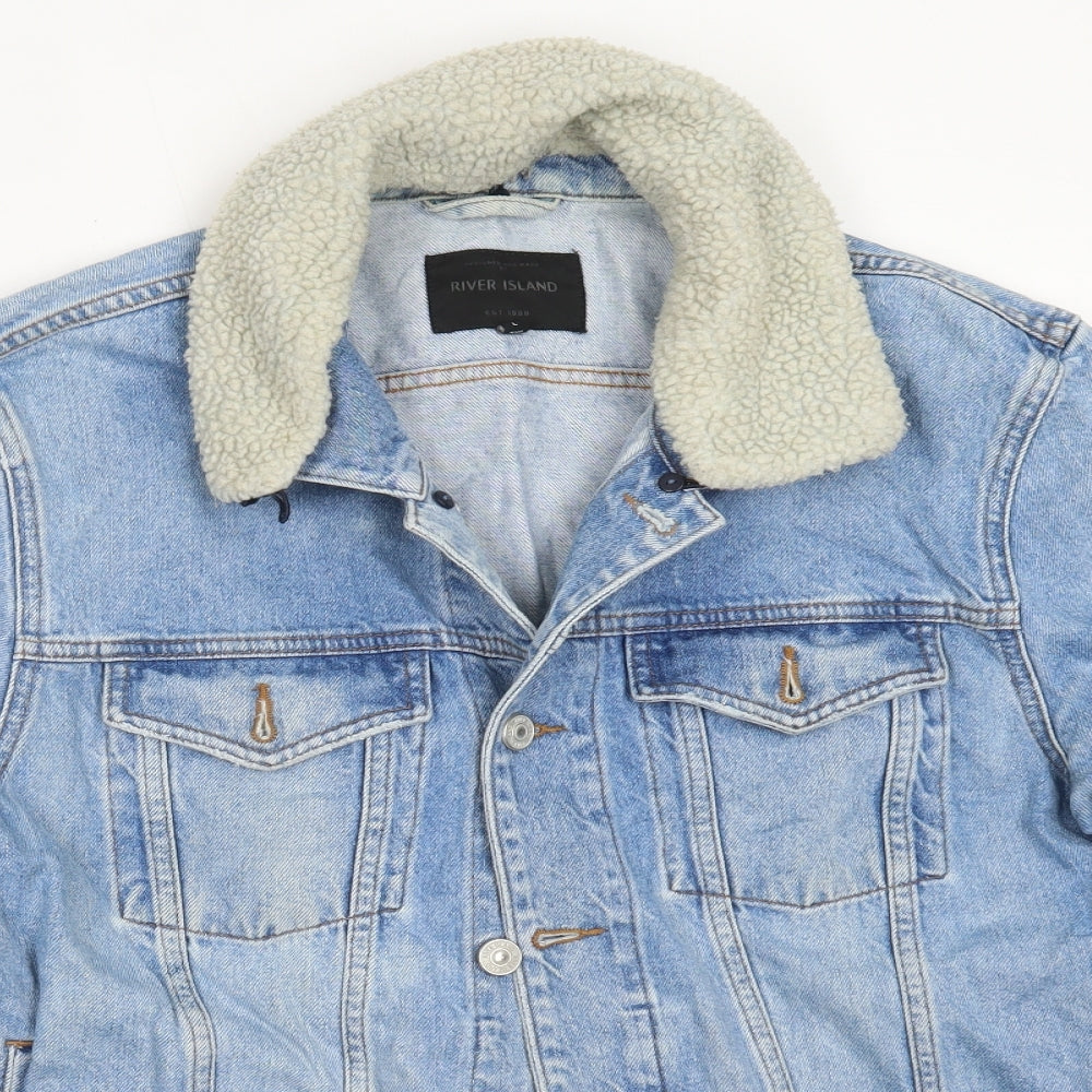 River Island Mens Blue   Jacket  Size L