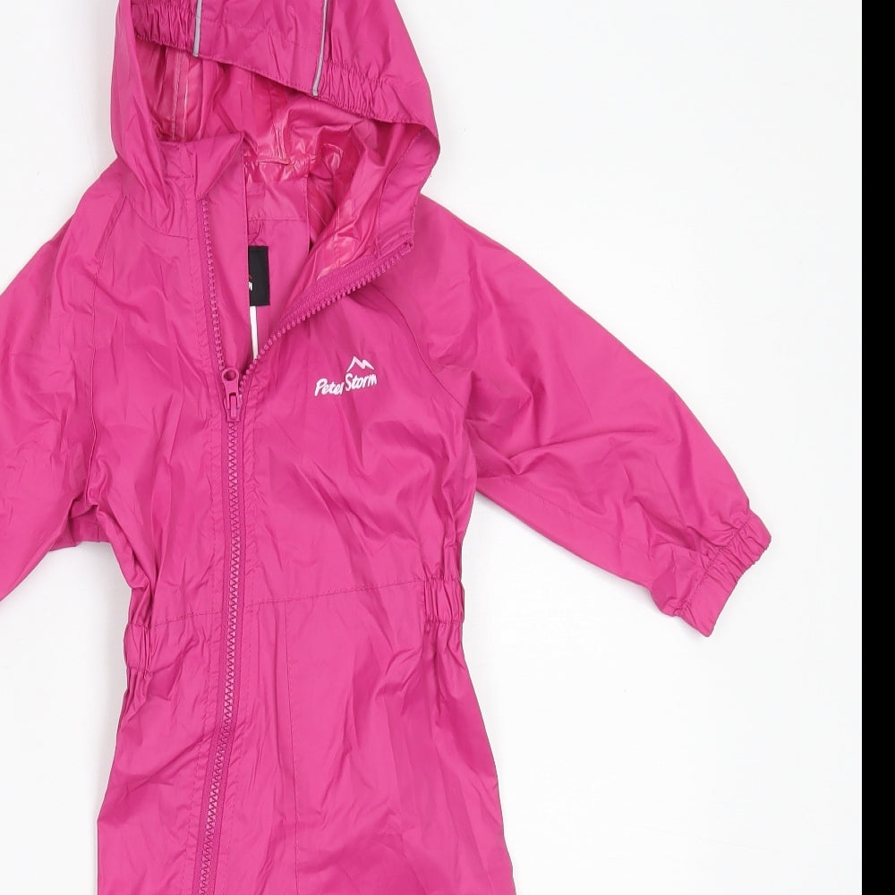 Peter Storm Girls Pink   Rain Coat Coat Size 12-18 Months
