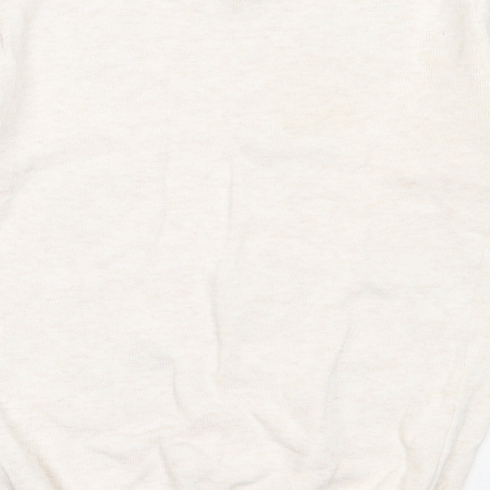 Primark Girls Ivory Round Neck  Cotton Pullover Jumper Size 7-8 Years   - minnie mouse