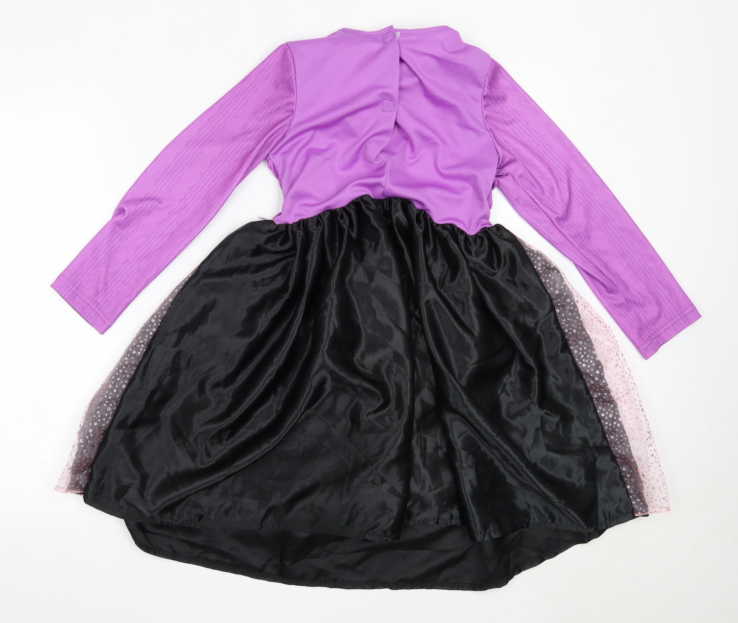 George Girls Purple  Polyester Tutu Dress  Size 7-8 Years  Round Neck  - fancy dress