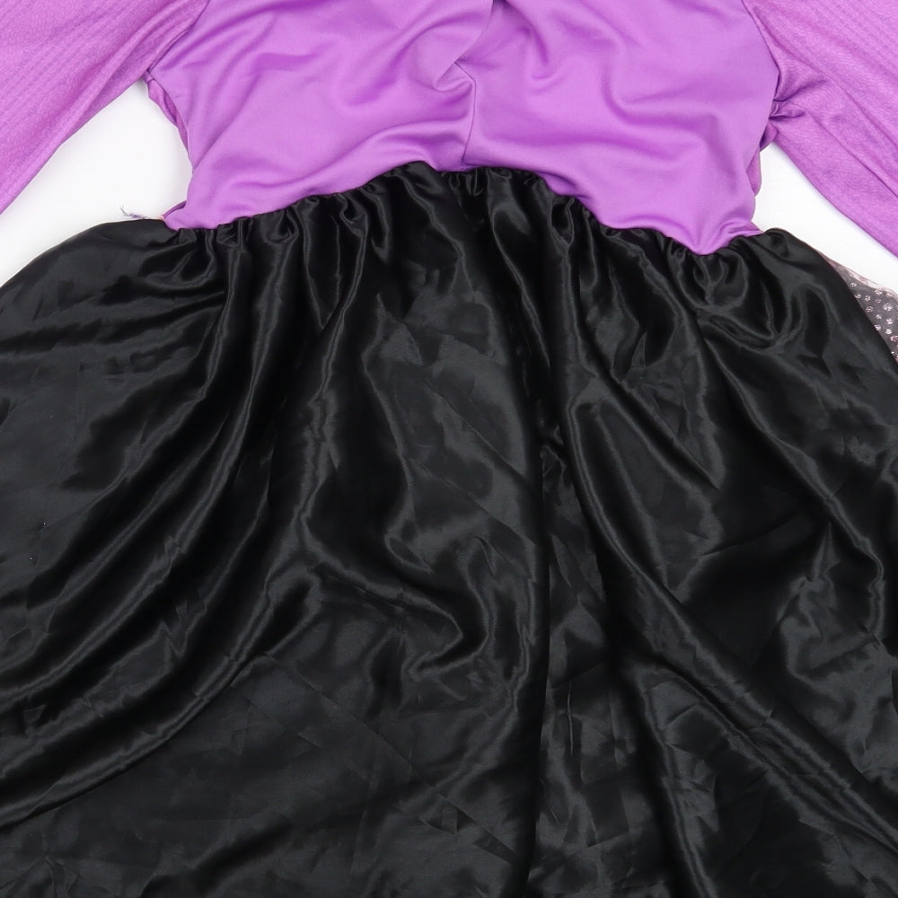 George Girls Purple  Polyester Tutu Dress  Size 7-8 Years  Round Neck  - fancy dress