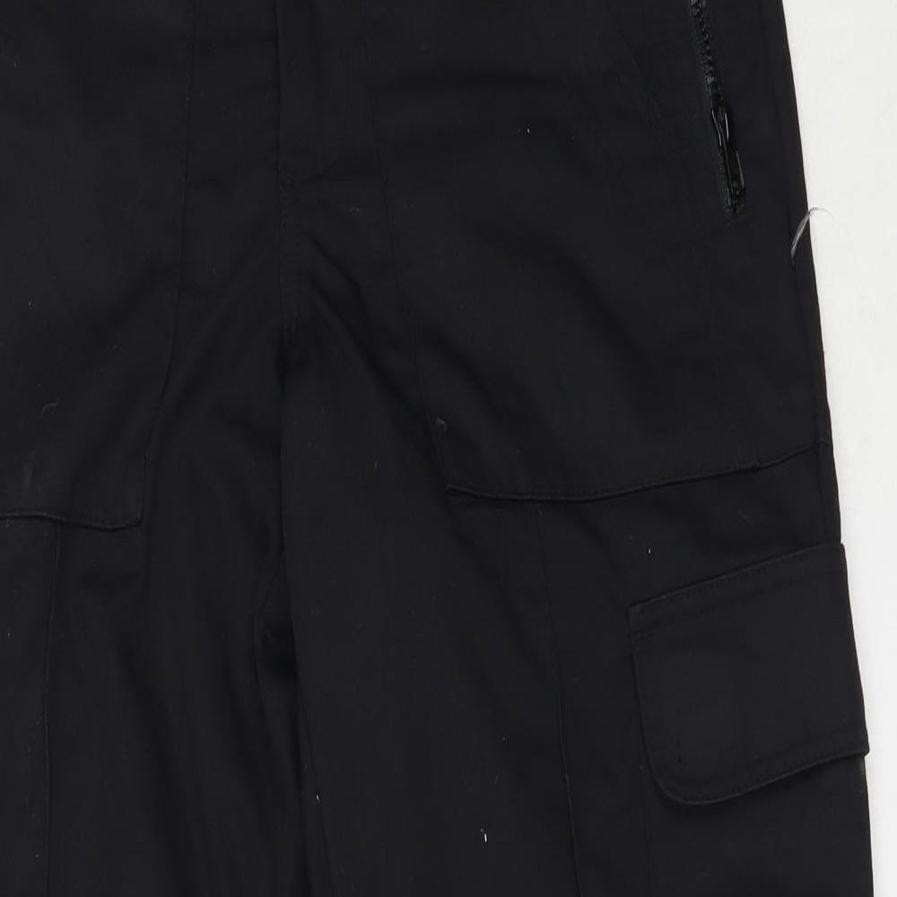 Preworn Mens Black  Polyester Cargo Trousers Size 30 in L29 in Regular