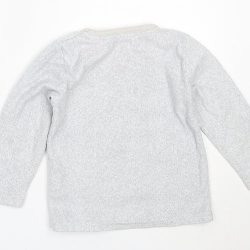 Young Dimension Girls Grey Solid Polyester Top Pyjama Top Size 2-3 Years